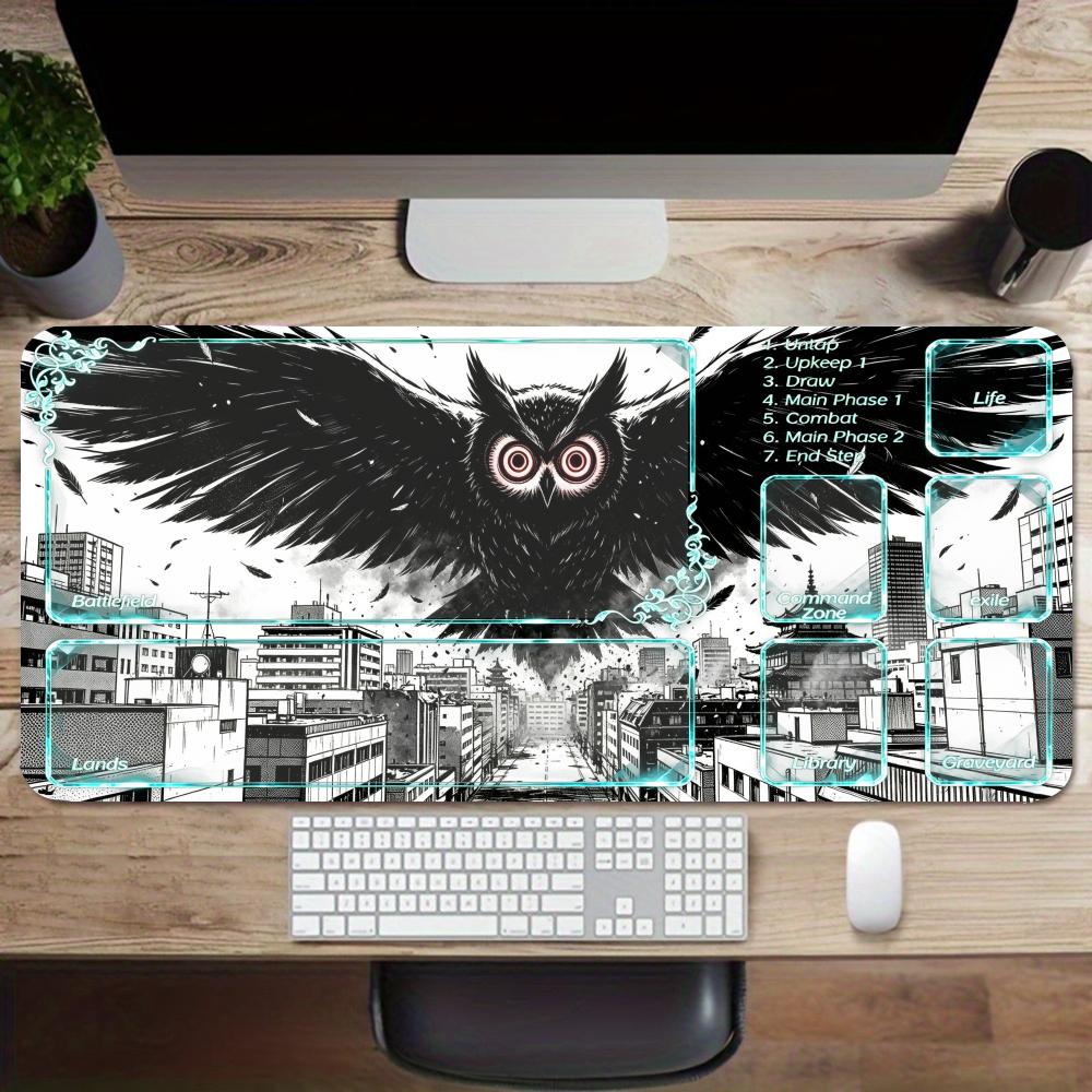 Office And Tech - City dark beast playmat cyan tech