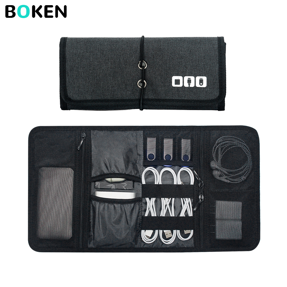 Office And Tech - Tech Organizer Bag Cable Storage Case