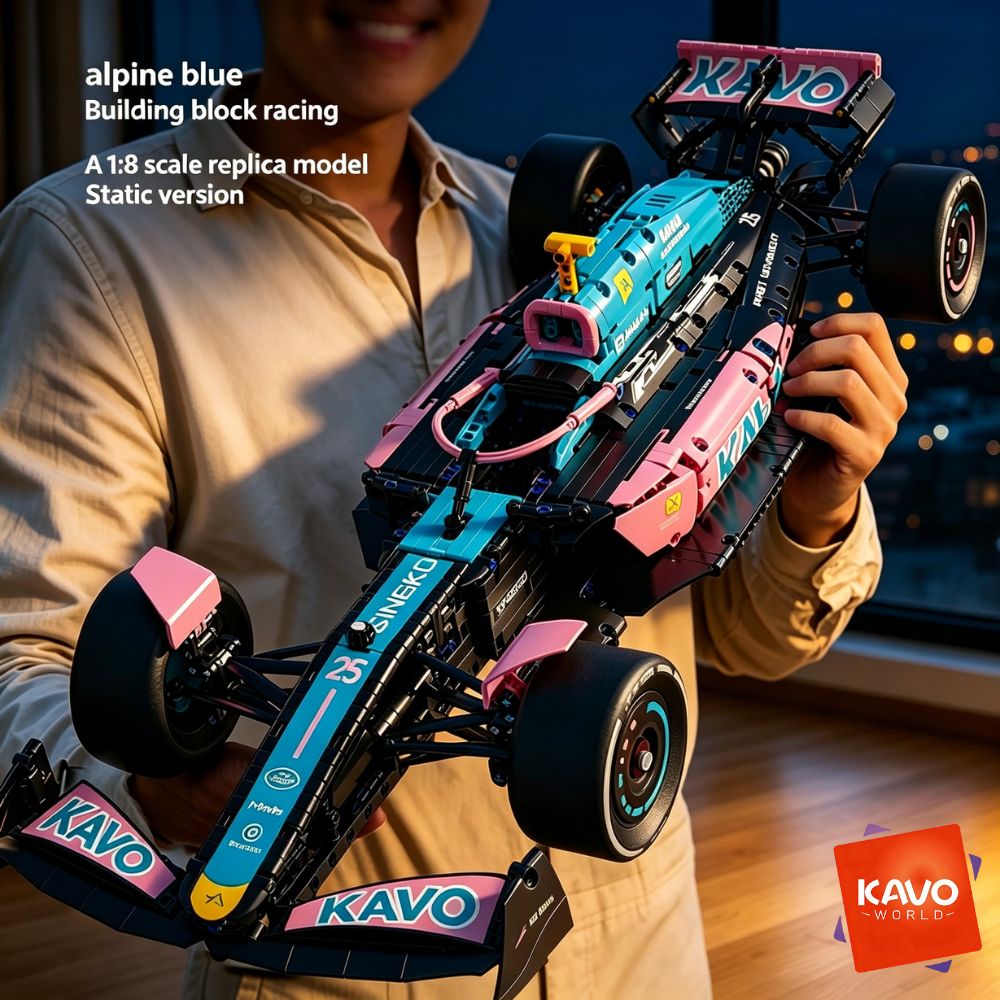 Tech Office Building - KAVOWORLD 1:8 Pink-blue Formula Racing Car