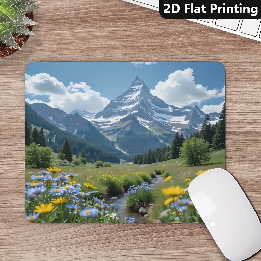 Office Desk Tech Accessories - Gaming Office Non-Slip Mouse Pad Scenic