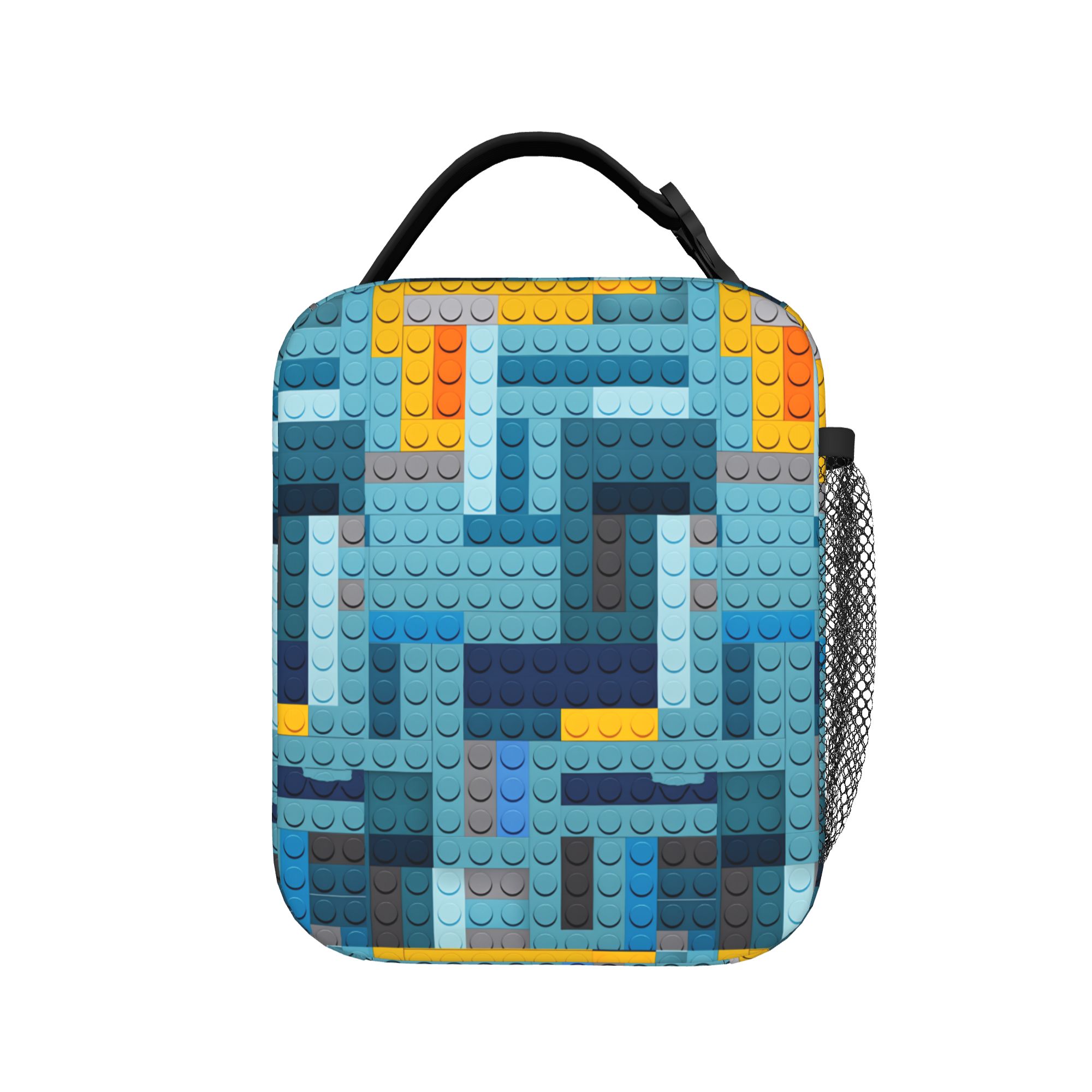 Tech Office Building - Blue Tech Pixel Building Blocks Lunch