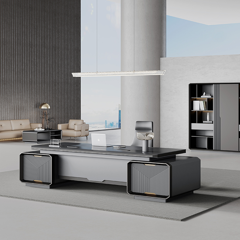 Office Tech Furniture - -Modern Luxury Wooden Desk Workstation Desk
