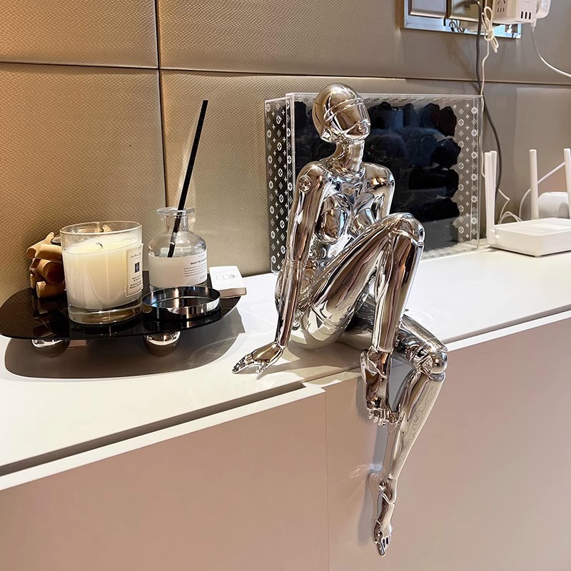 High Tech Office Room - Muse ornaments, high-tech living room entrance