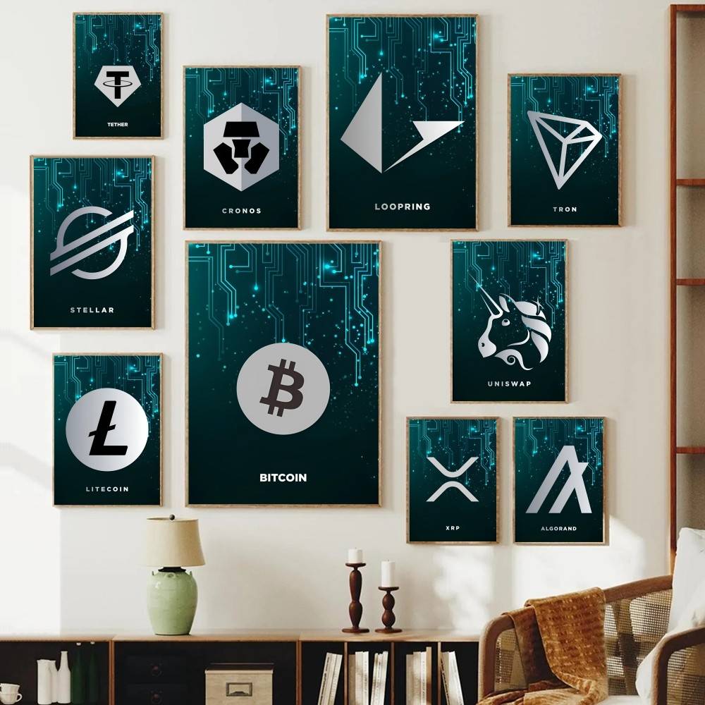 Tech Circuit Crypto Symbol Pos - đánh giá và giá Office Print Tech
