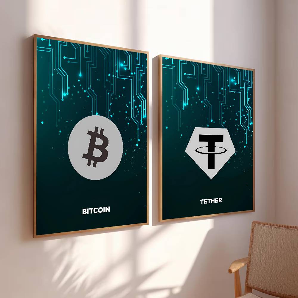 Tech Circuit Crypto Symbol Pos - đánh giá và giá Office Print Tech