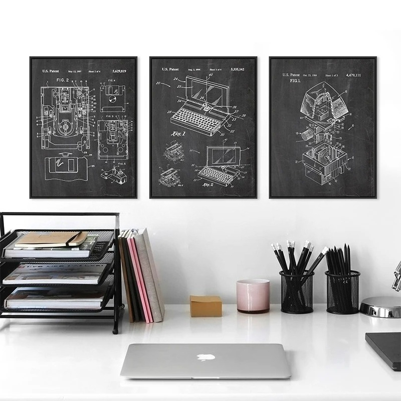 6Pcs Vintage Computer Patent W - đánh giá và giá Office Print Tech
