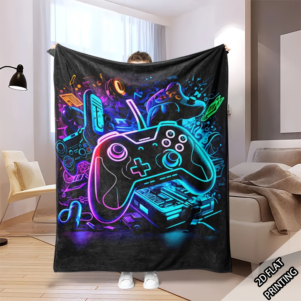 Vibrant Gamepad Tech Art Throw - đánh giá và giá Office Print Tech