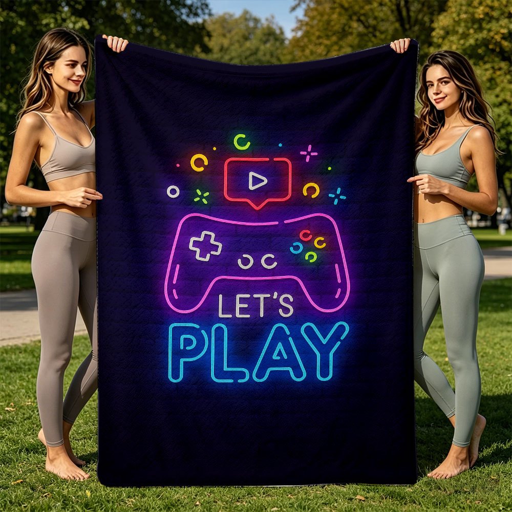 Vibrant Gamepad Tech Art Throw - đánh giá và giá Office Print Tech