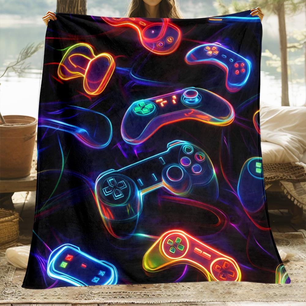 Vibrant Gamepad Tech Art Throw - đánh giá và giá Office Print Tech