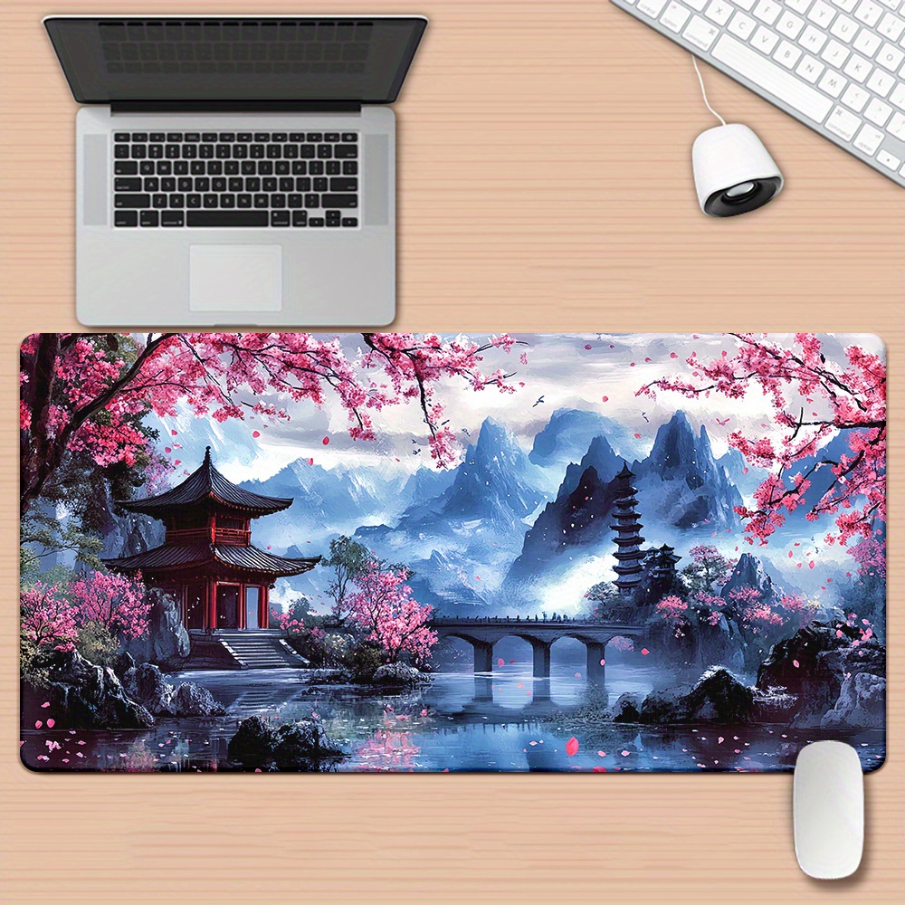 Cherry Blossom Ink Painting La - đánh giá và giá Office Desk Tech Accessories