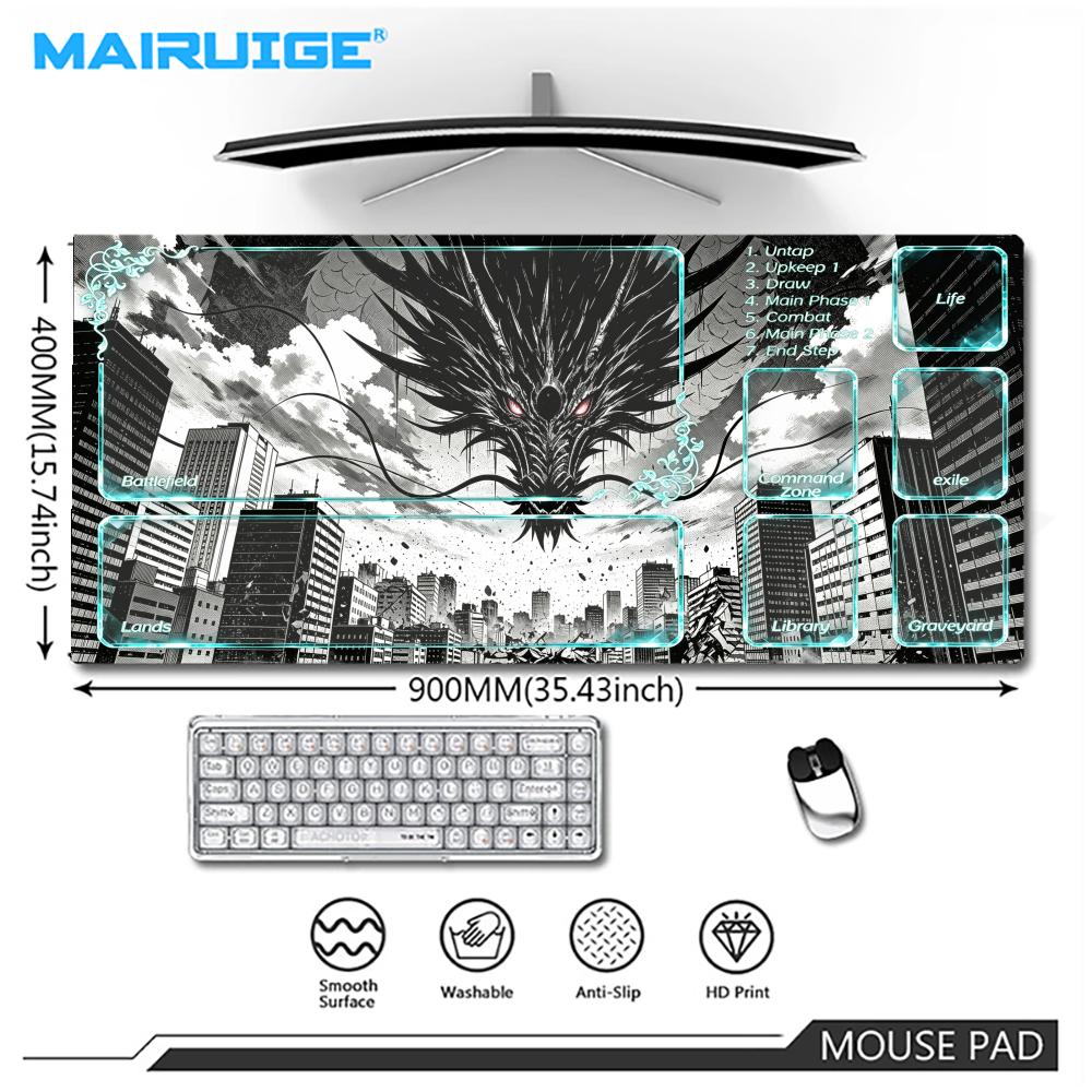 City dark beast playmat cyan t - đánh giá và giá Office And Tech