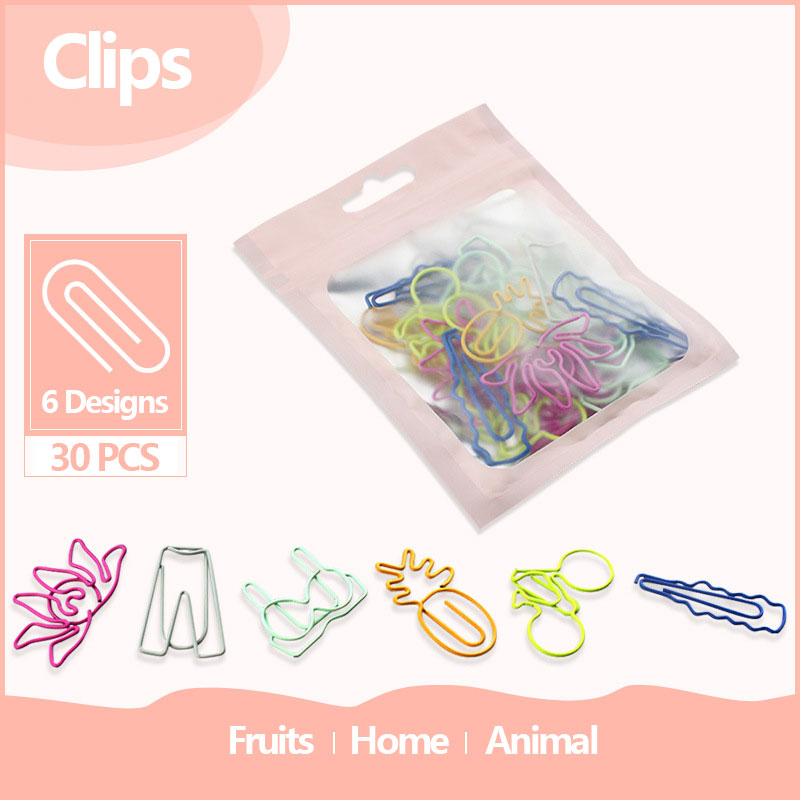 30 PCS Kawaii Paper Clips Book - đánh giá và giá Office Desk Tech Accessories