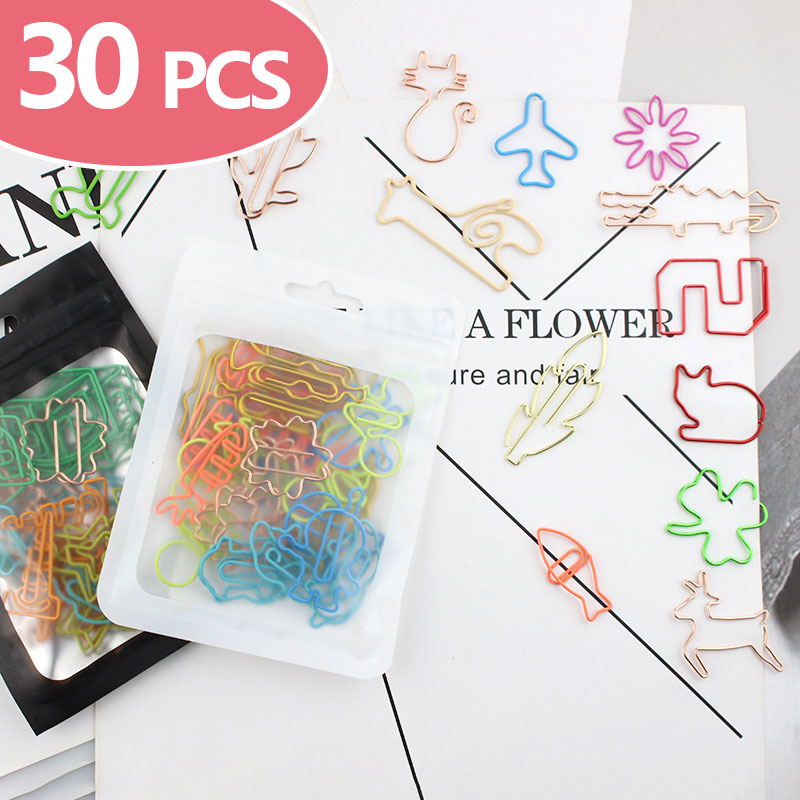 30 PCS Kawaii Paper Clips Book - đánh giá và giá Office Desk Tech Accessories