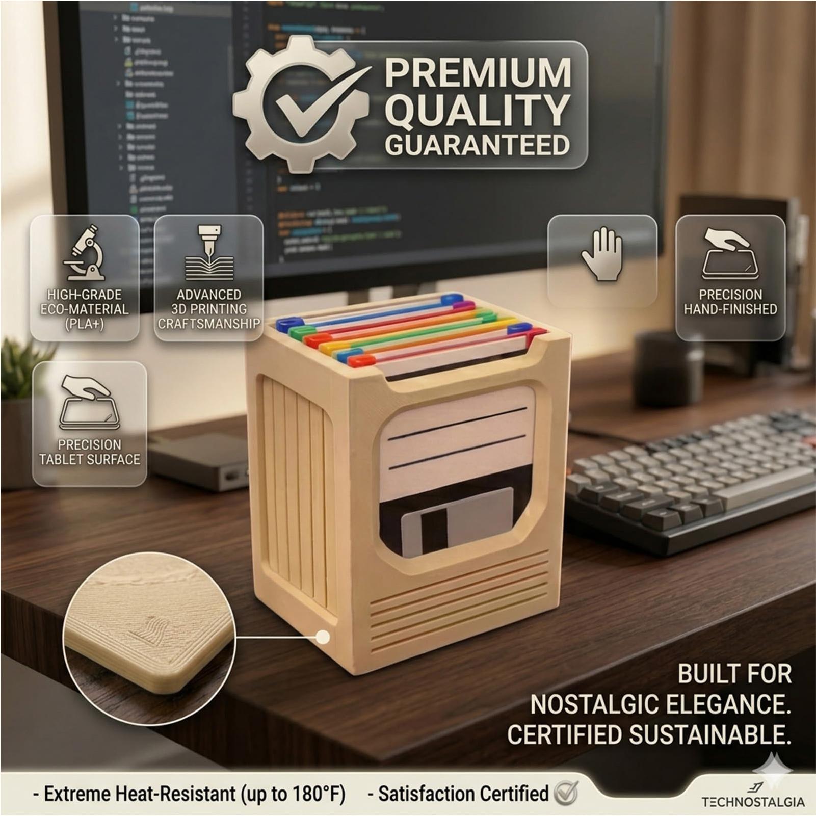 Retro Tech Coaster Holder Set  - đánh giá và giá Office And Tech