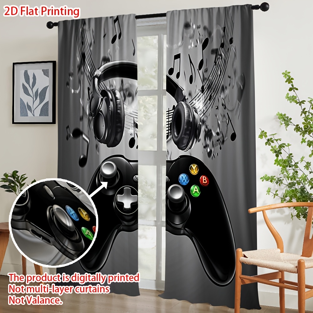 2pcs Game Controller Curtains  - đánh giá và giá Office Print Tech
